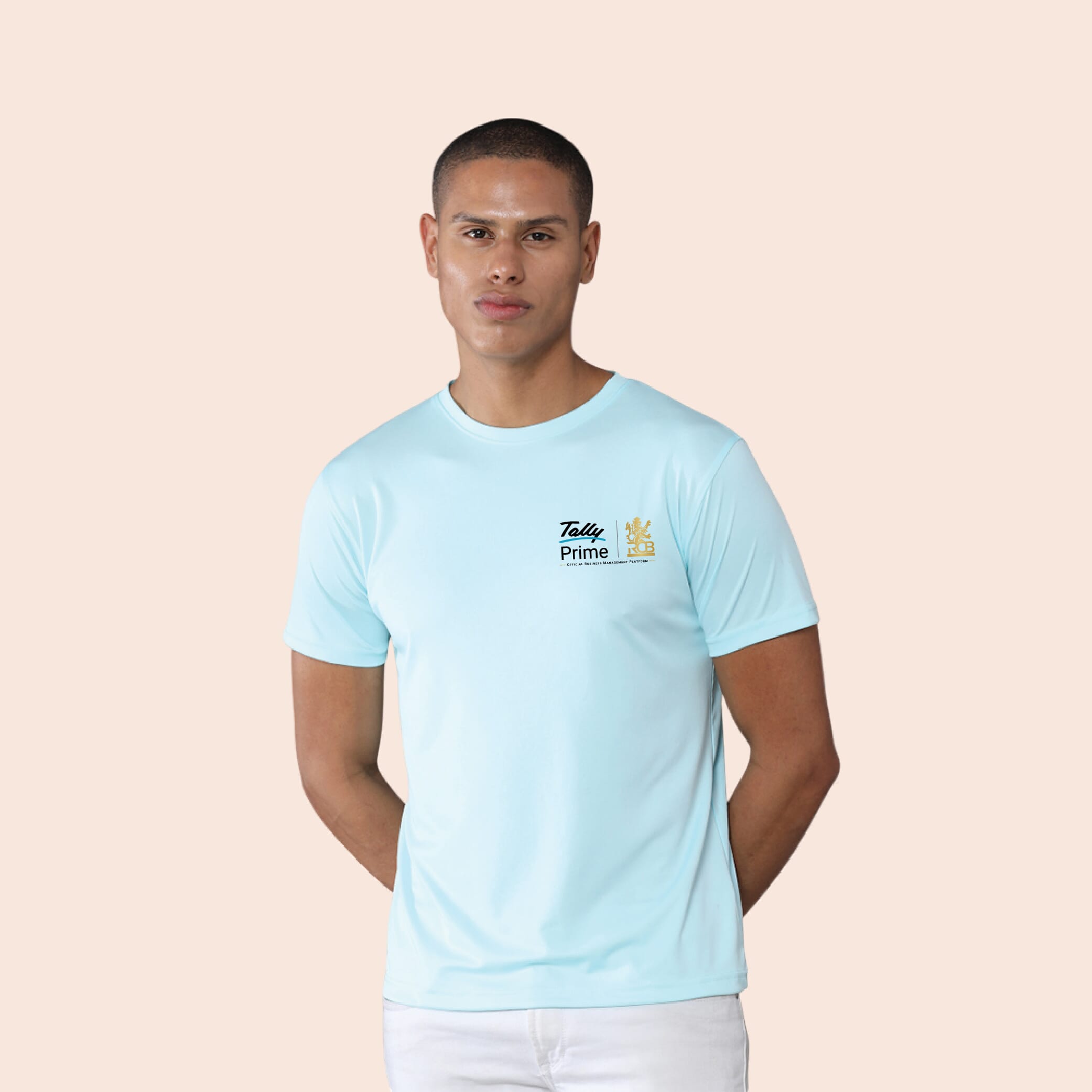 Greys&Blues Pima Round neck T-Shirt-Ice Blue